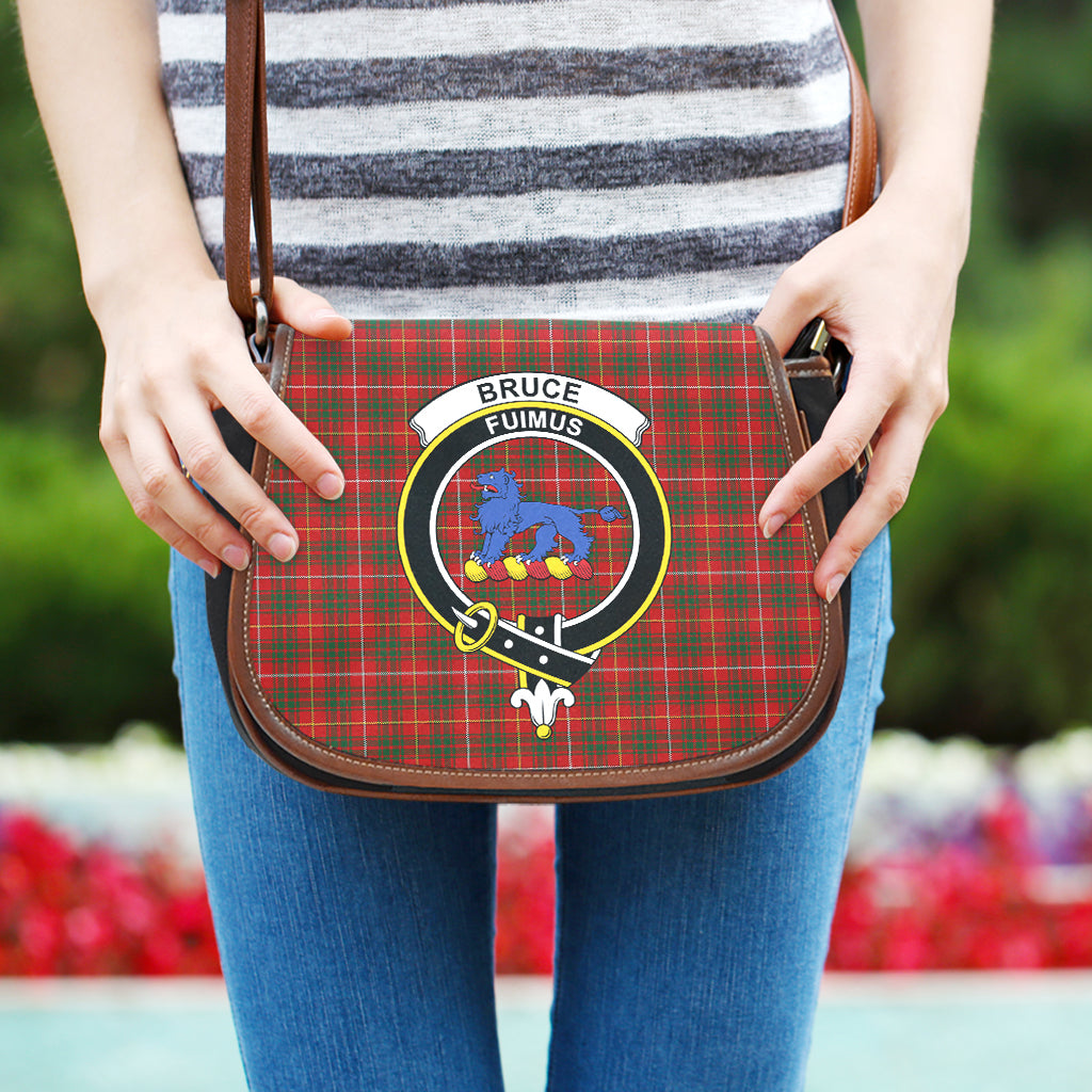 Bruce Tartan Saddle Bag with Family Crest One Size - Tartan Vibes Clothing