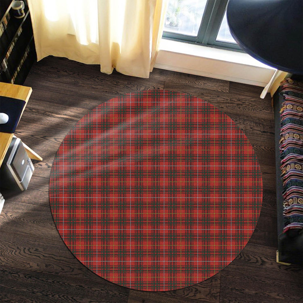 Bruce Tartan Round Rug Premium Round Rug - Tartan Vibes Clothing