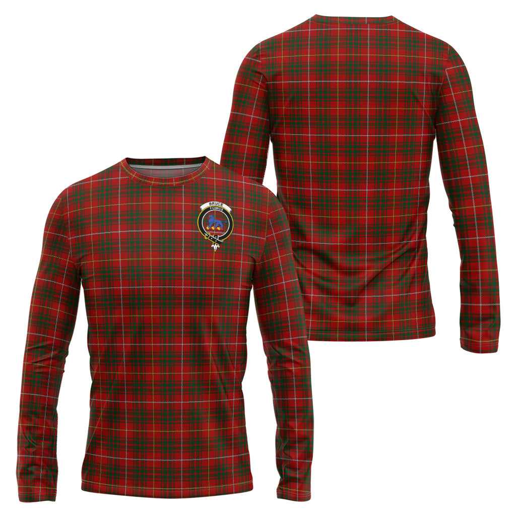 Bruce Tartan Long Sleeve T-Shirt with Family Crest Unisex - Tartanvibesclothing