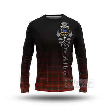 Bruce Tartan Long Sleeve T-Shirt Featuring Alba Gu Brath Family Crest Celtic Inspired