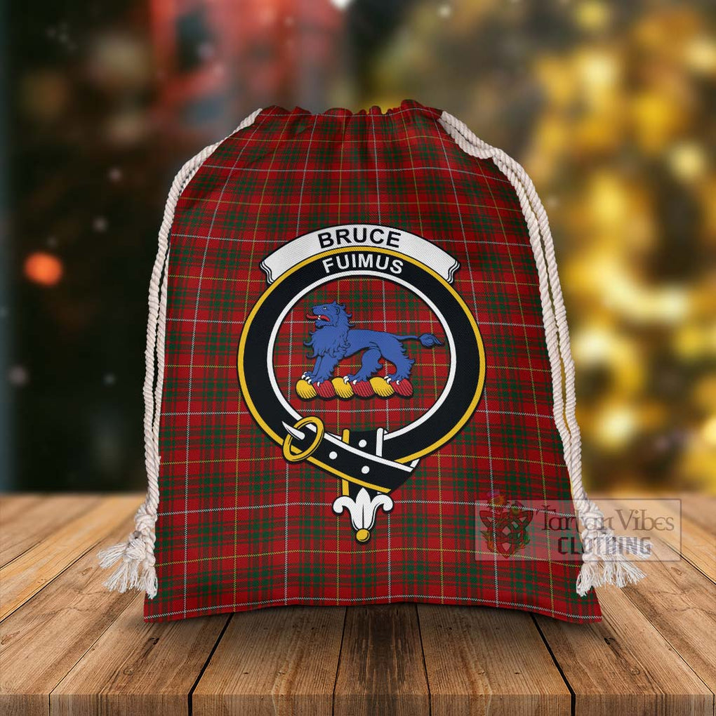 Tartan Vibes Clothing Bruce Tartan Christmas Santa's Bag with Family Crest