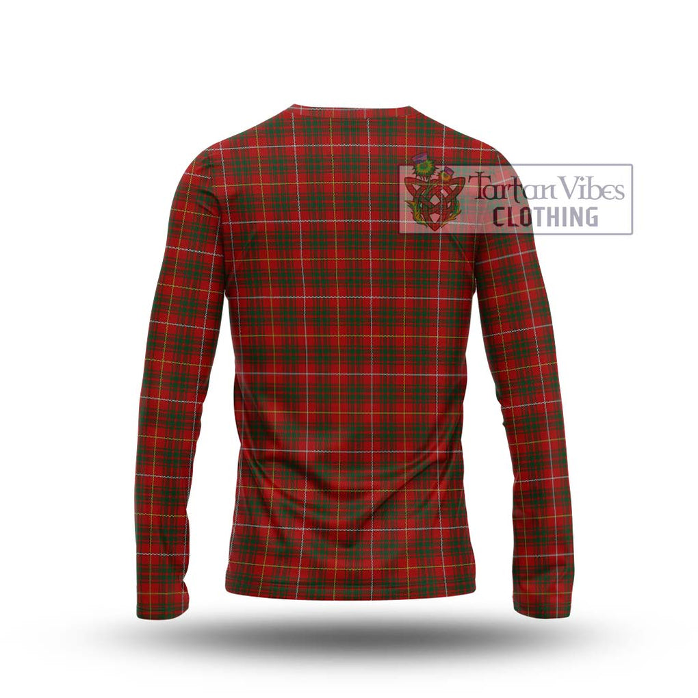 Bruce Tartan Long Sleeve T-Shirt with Family Crest DNA In Me Style - Tartanvibesclothing Shop