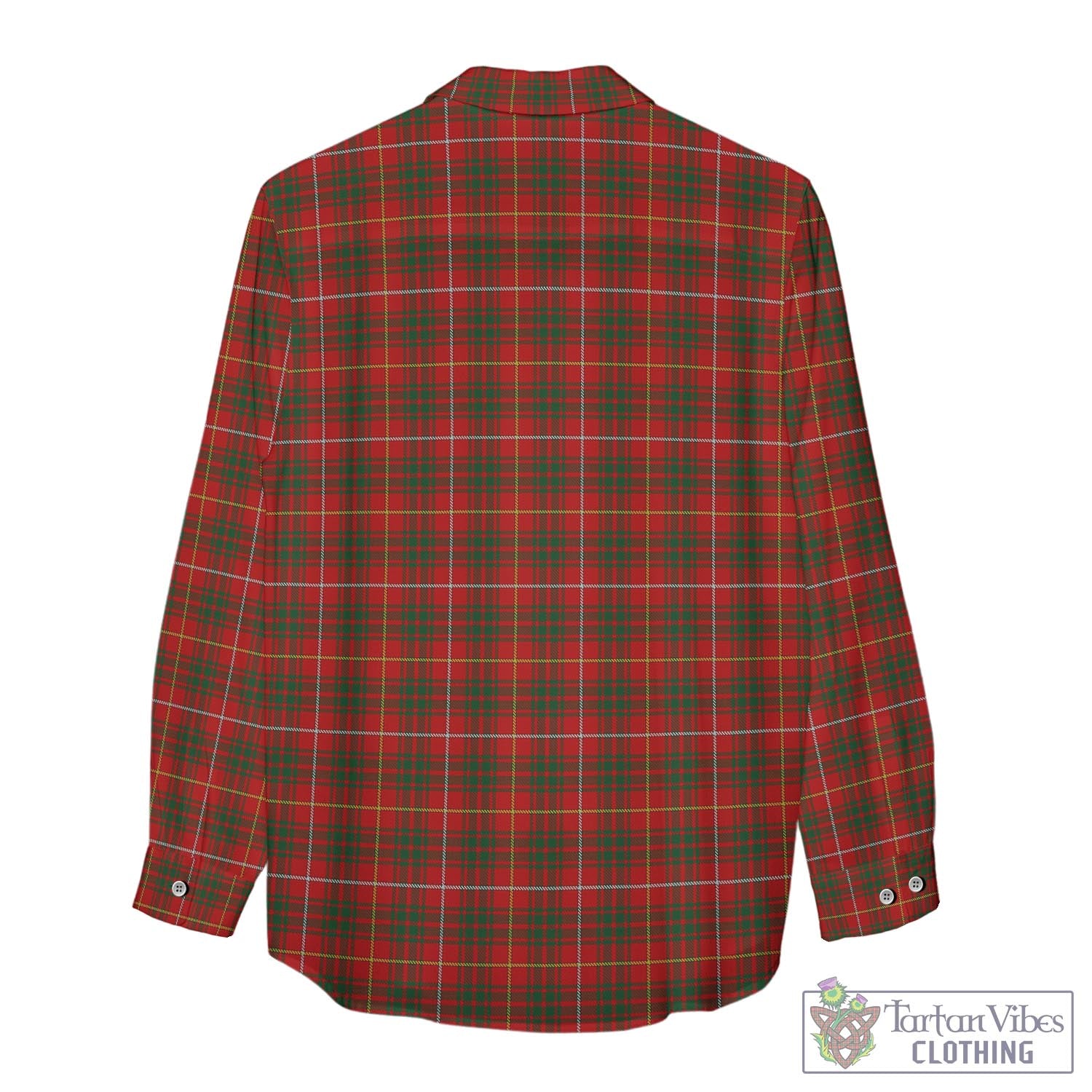 Tartan Vibes Clothing Bruce Tartan Womens Casual Shirt with Family Crest