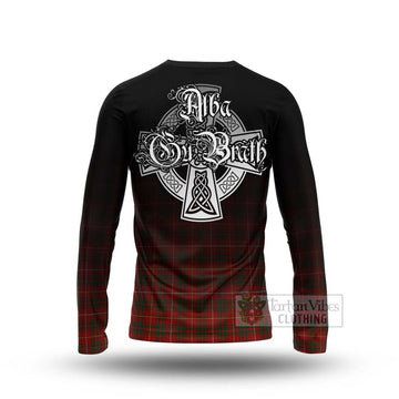 Bruce Tartan Long Sleeve T-Shirt Featuring Alba Gu Brath Family Crest Celtic Inspired