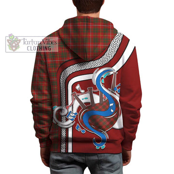 Bruce Tartan Hoodie with Epic Bagpipe Style