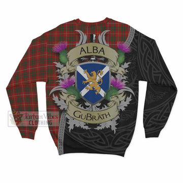 Bruce Tartan Family Crest Sweatshirt Lion Rampant Royal Thistle Shield Celtic Inspired - Tartan Vibes Clothing