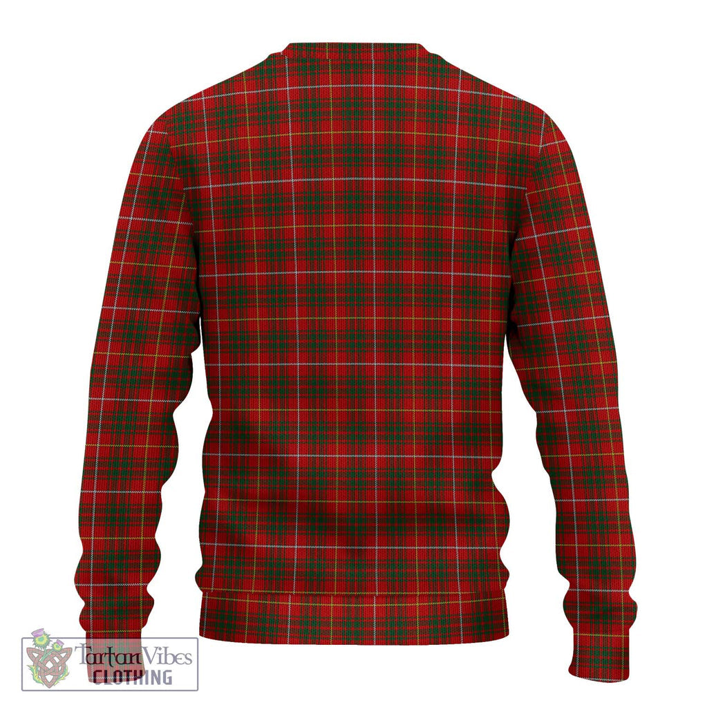 Bruce Tartan Knitted Sweater with Family Crest DNA In Me Style - Tartanvibesclothing Shop