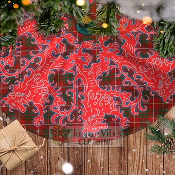 Bruce Tartan Christmas Tree Skirt Lion Rampant Style