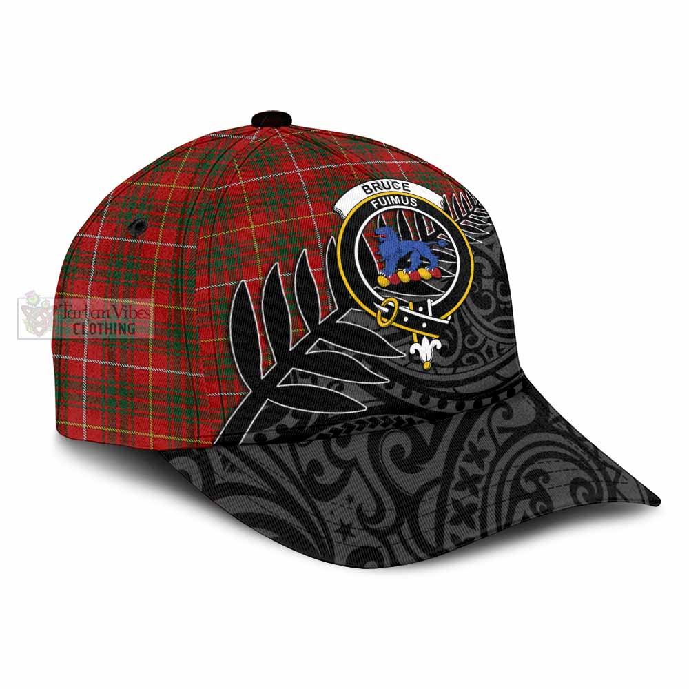 Tartan Vibes Clothing Bruce Tartan Classic Cap with New Zealand Silver Fern Half Style