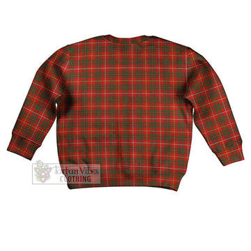 Bruce Tartan Kid Ugly Sweater with Family Crest