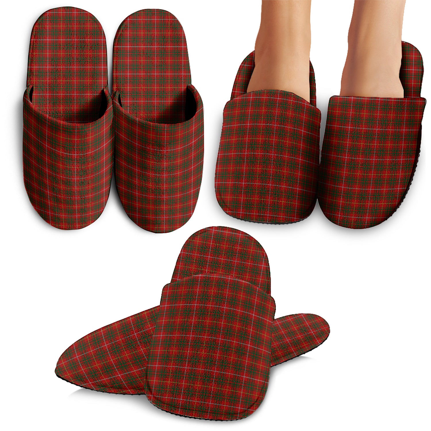 Bruce Tartan Home Slippers - Tartanvibesclothing