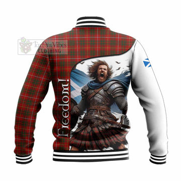 Bruce Crest Tartan Baseball Jacket Inspired by the Freedom of Scottish Warrior