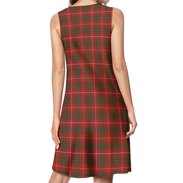 Bruce Tartan Womens Casual Dresses