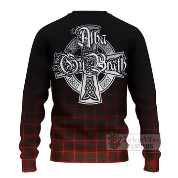 Bruce Tartan Ugly Sweater Featuring Alba Gu Brath Family Crest Celtic Inspired