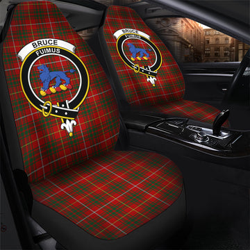 Bruce Tartan Car Seat Cover with Family Crest - Tartan Vibes Clothing