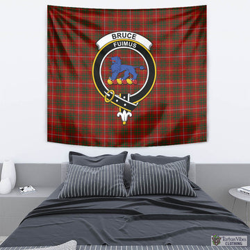 Bruce Tartan Tapestry Wall Hanging and Home Decor for Room with Family Crest