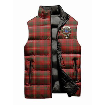 Bruce Tartan Sleeveless Puffer Jacket with Family Crest