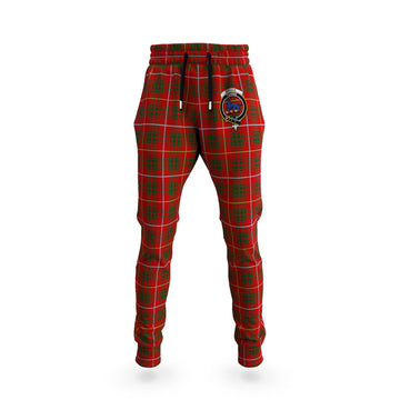 Bruce Tartan Joggers Pants with Family Crest