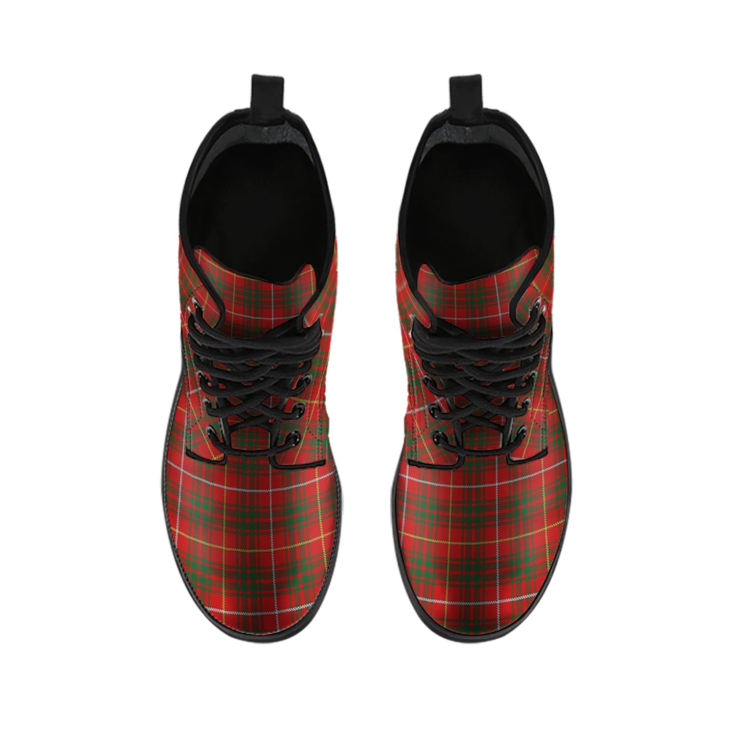 Bruce Tartan Leather Boots - Tartanvibesclothing