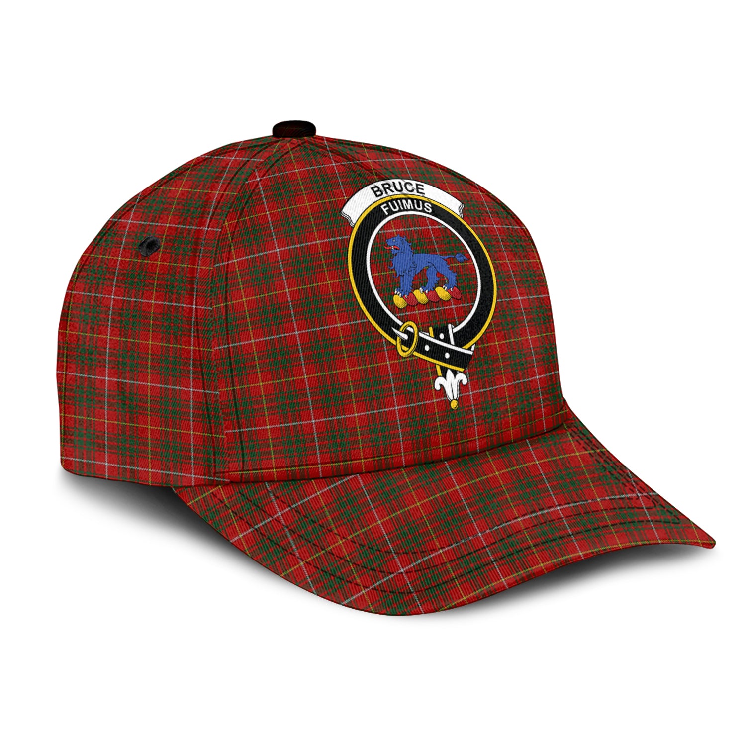 Bruce Tartan Classic Cap with Family Crest - Tartan Vibes Clothing