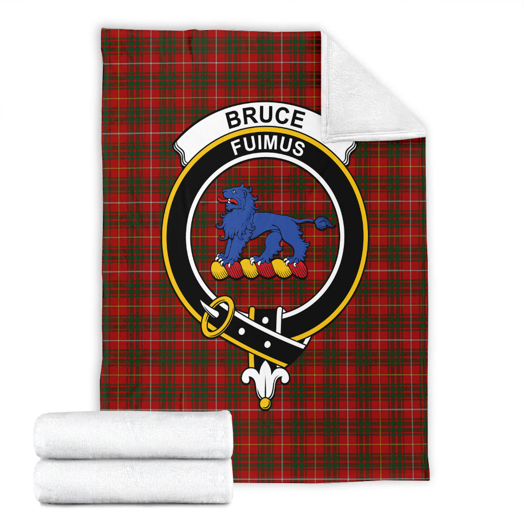 Bruce Tartan Blanket with Family Crest - Tartan Vibes Clothing