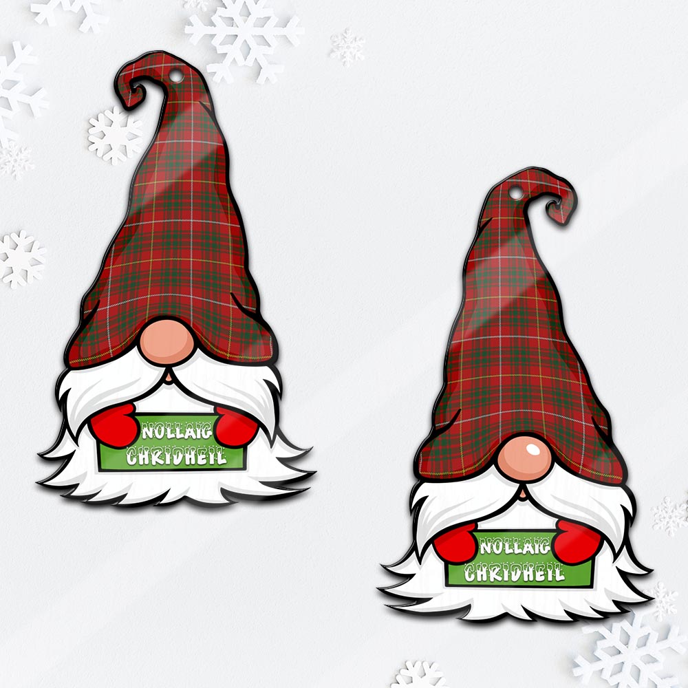 Bruce Gnome Christmas Ornament with His Tartan Christmas Hat - Tartan Vibes Clothing