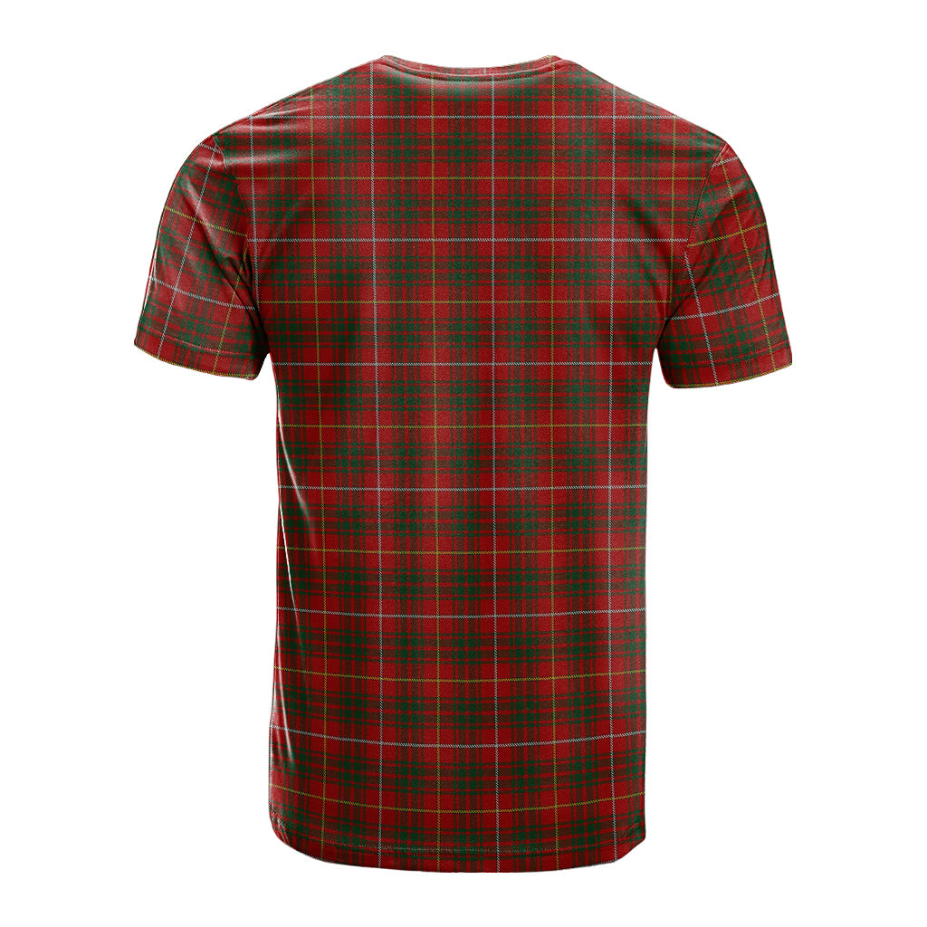 Bruce Tartan T-Shirt with Family Crest - Tartan Vibes Clothing