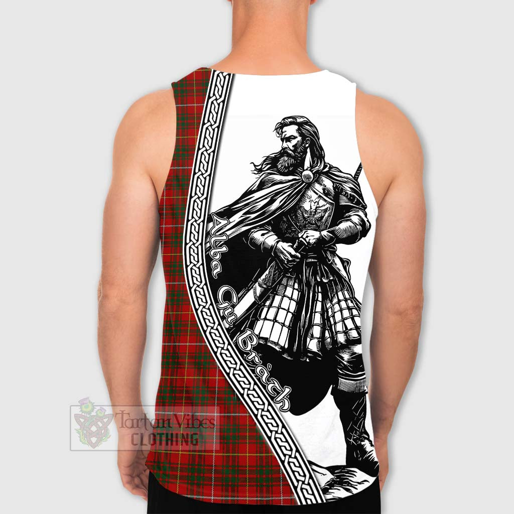 Bruce Tartan Clan Crest Men's Tank Top with Highlander Warrior Celtic Style - Tartan Vibes Clothing