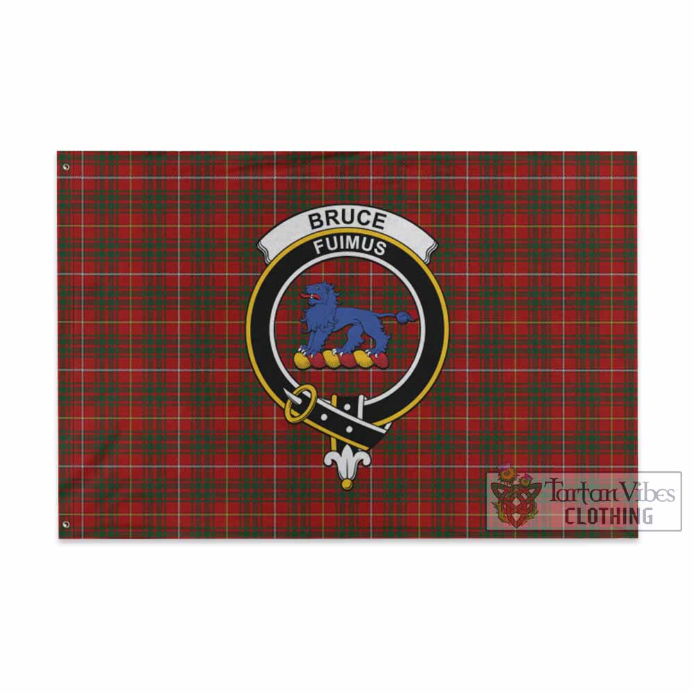 Bruce Tartan House Flag with Family Crest - Tartan Vibes Clothing