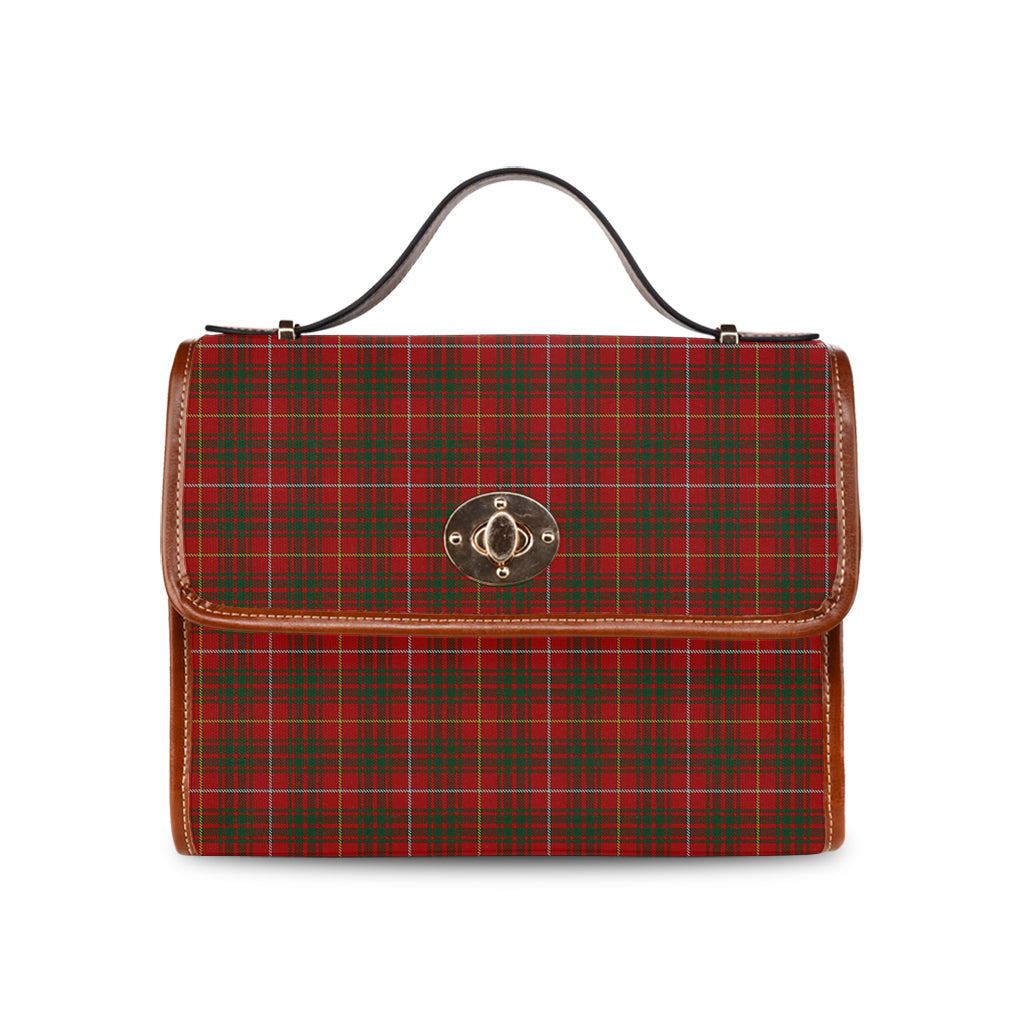 Bruce Tartan Leather Strap Waterproof Canvas Bag - Tartanvibesclothing