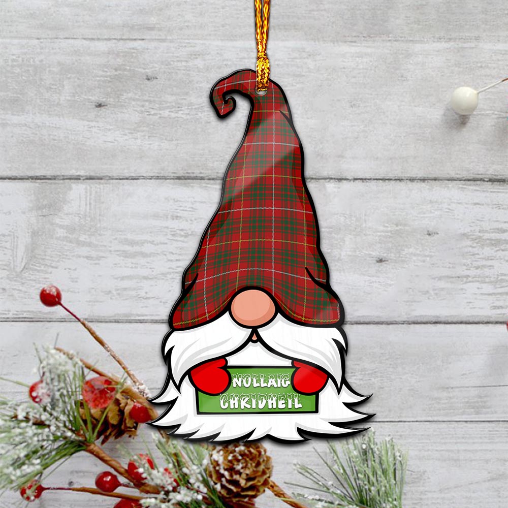 Bruce Gnome Christmas Ornament with His Tartan Christmas Hat - Tartan Vibes Clothing