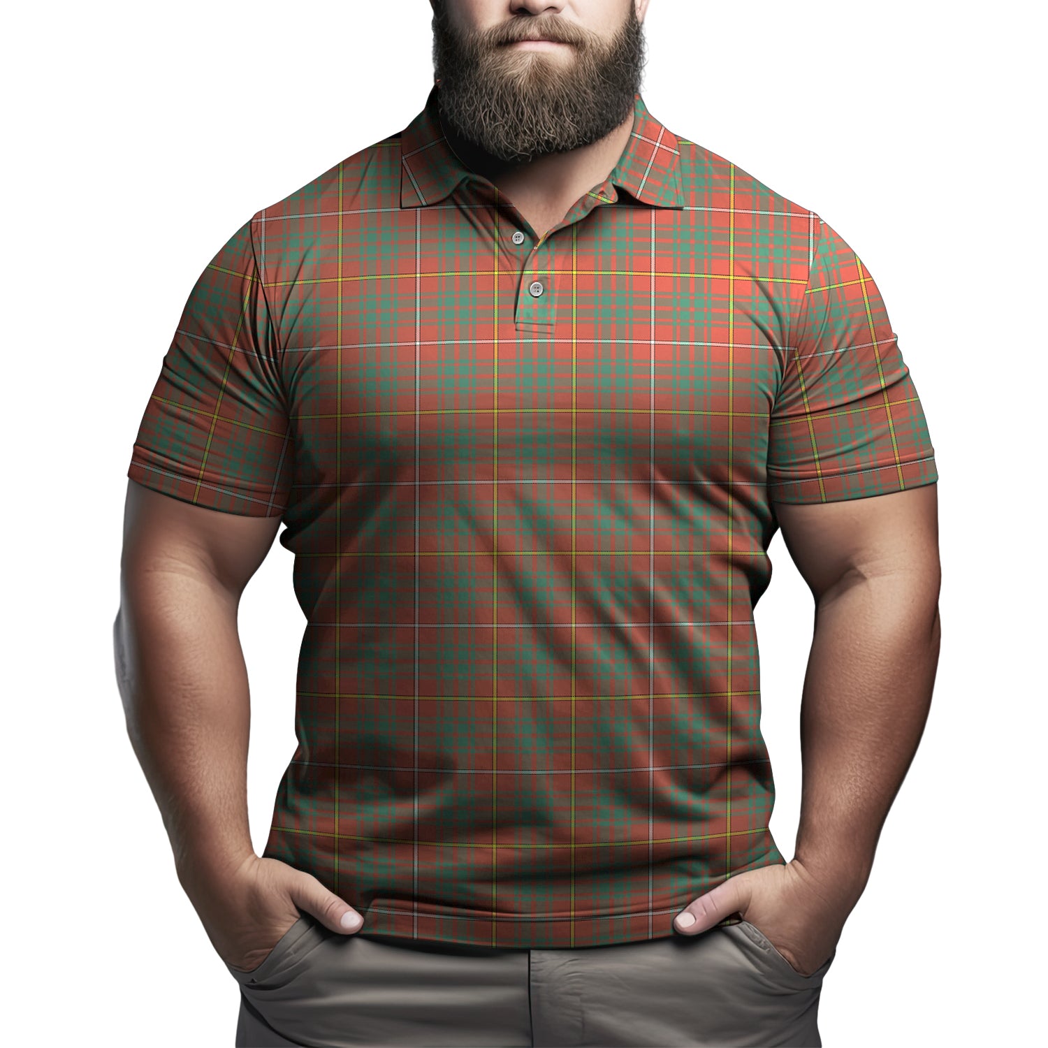 Bruce Ancient Tartan Mens Polo Shirt - Tartanvibesclothing