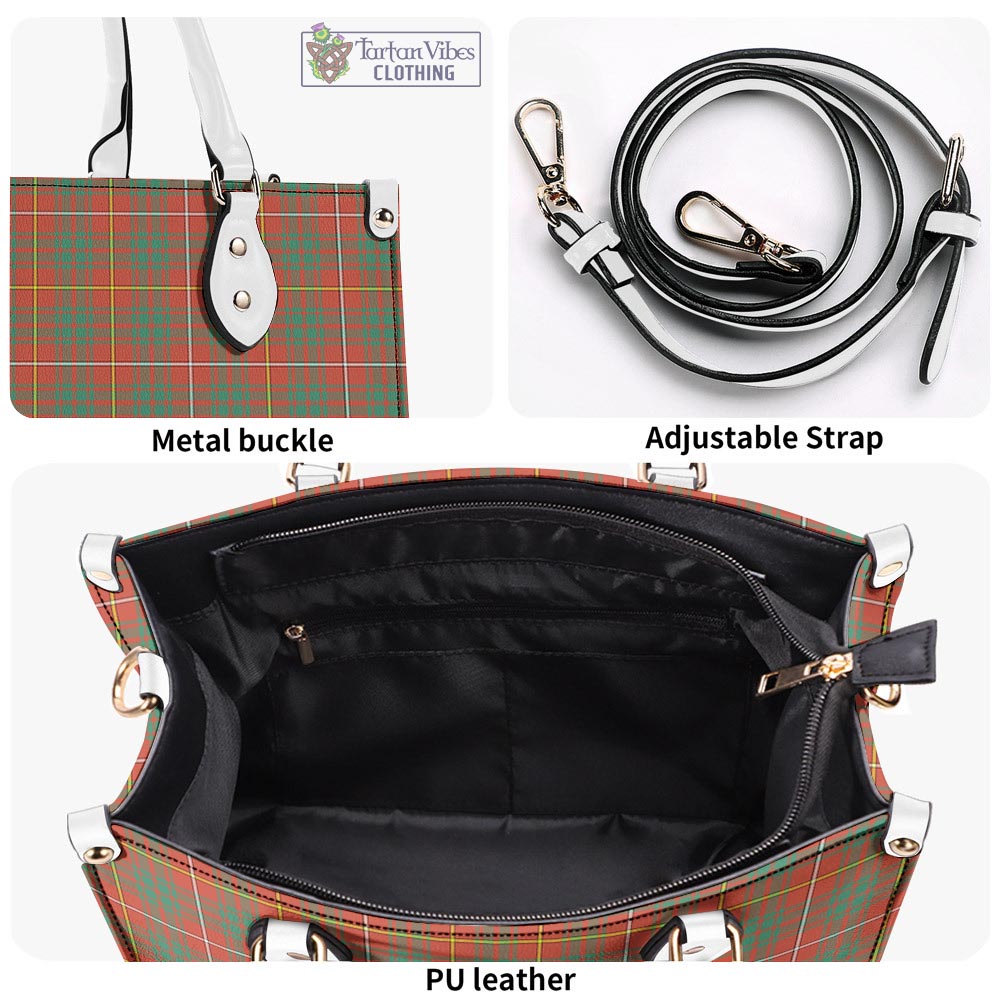 Tartan Vibes Clothing Bruce Ancient Tartan Luxury Leather Handbags