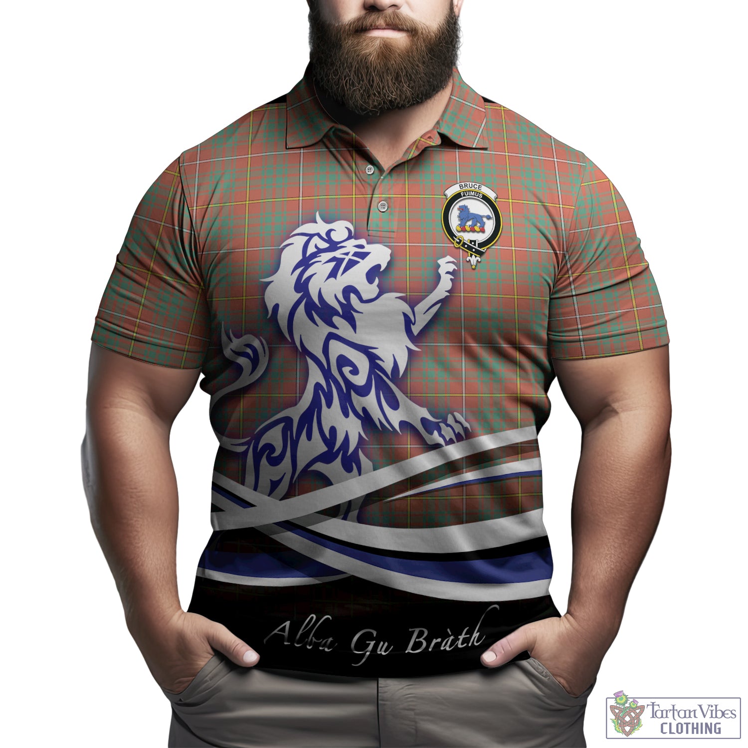 bruce-ancient-tartan-polo-shirt-with-alba-gu-brath-regal-lion-emblem