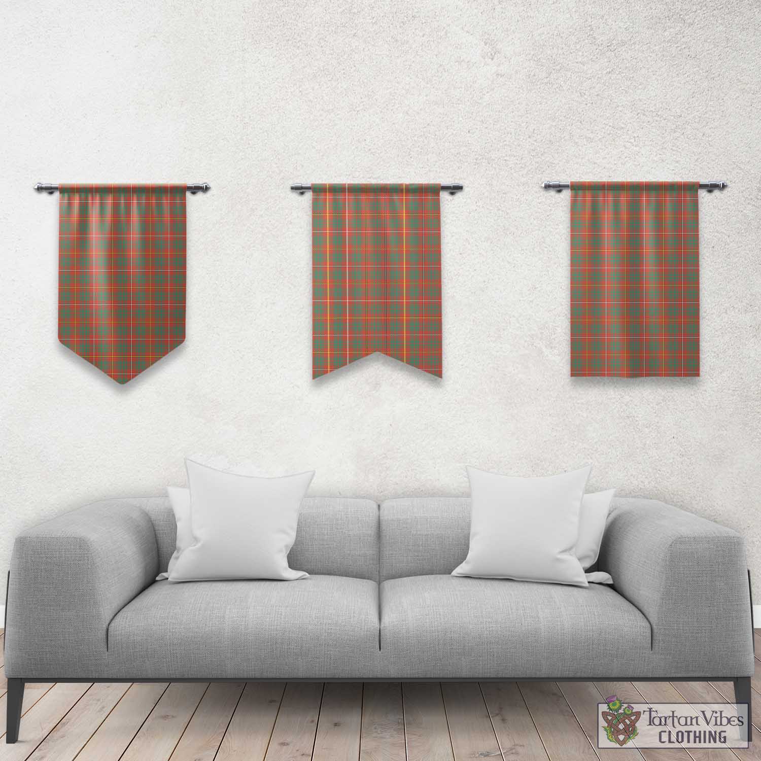 Tartan Vibes Clothing Bruce Ancient Tartan Gonfalon, Tartan Banner