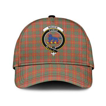 Bruce Ancient Tartan Classic Cap with Family Crest