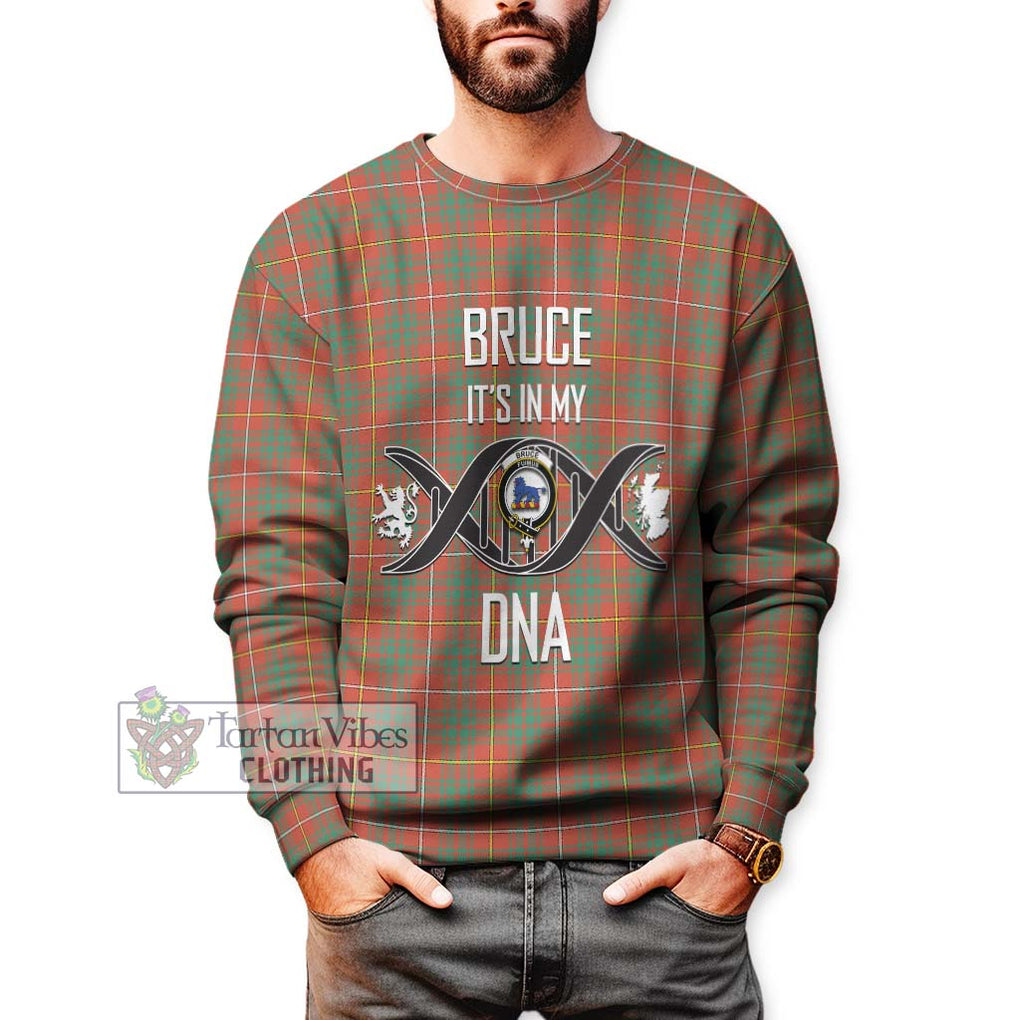 Bruce Ancient Tartan Sweatshirt with Family Crest DNA In Me Style Unisex - Tartanvibesclothing Shop