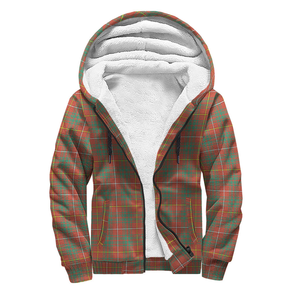 Bruce Ancient Tartan Sherpa Hoodie Unisex - Tartanvibesclothing