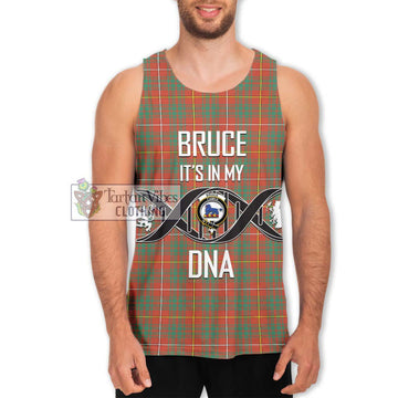 Bruce Ancient Tartan Men's Tank Top with Family Crest DNA In Me Style