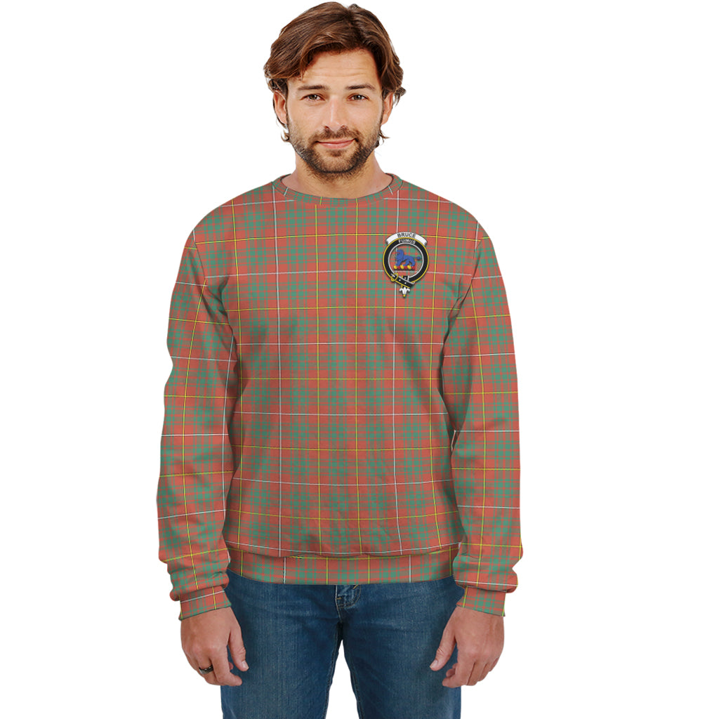 Bruce Ancient Tartan Sweatshirt with Family Crest Unisex - Tartan Vibes Clothing