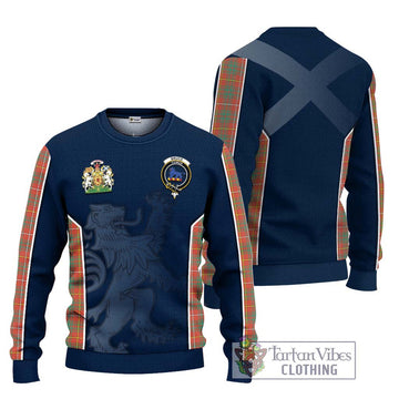 Bruce Ancient Tartan Ugly Sweater with Family Crest and Lion Rampant Vibes Sport Style