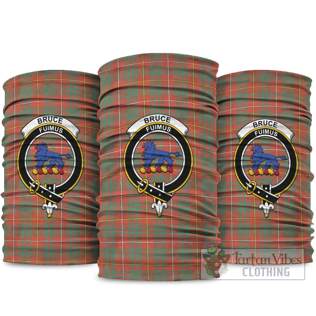 Bruce Ancient Tartan Neck Gaiters, Tartan Bandanas, Tartan Head Band with Family Crest