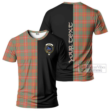 Bruce Ancient Tartan T-Shirt with Family Crest and Half Of Me Style