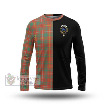 Bruce Ancient Tartan Long Sleeve T-Shirt with Family Crest and Half Of Me Style