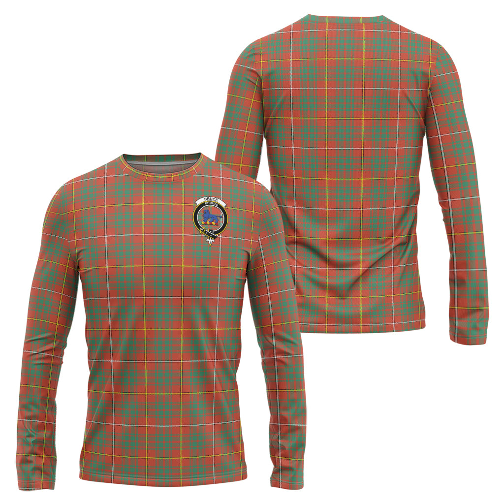 Bruce Ancient Tartan Long Sleeve T-Shirt with Family Crest Unisex - Tartanvibesclothing