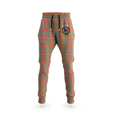 Bruce Ancient Tartan Joggers Pants with Family Crest