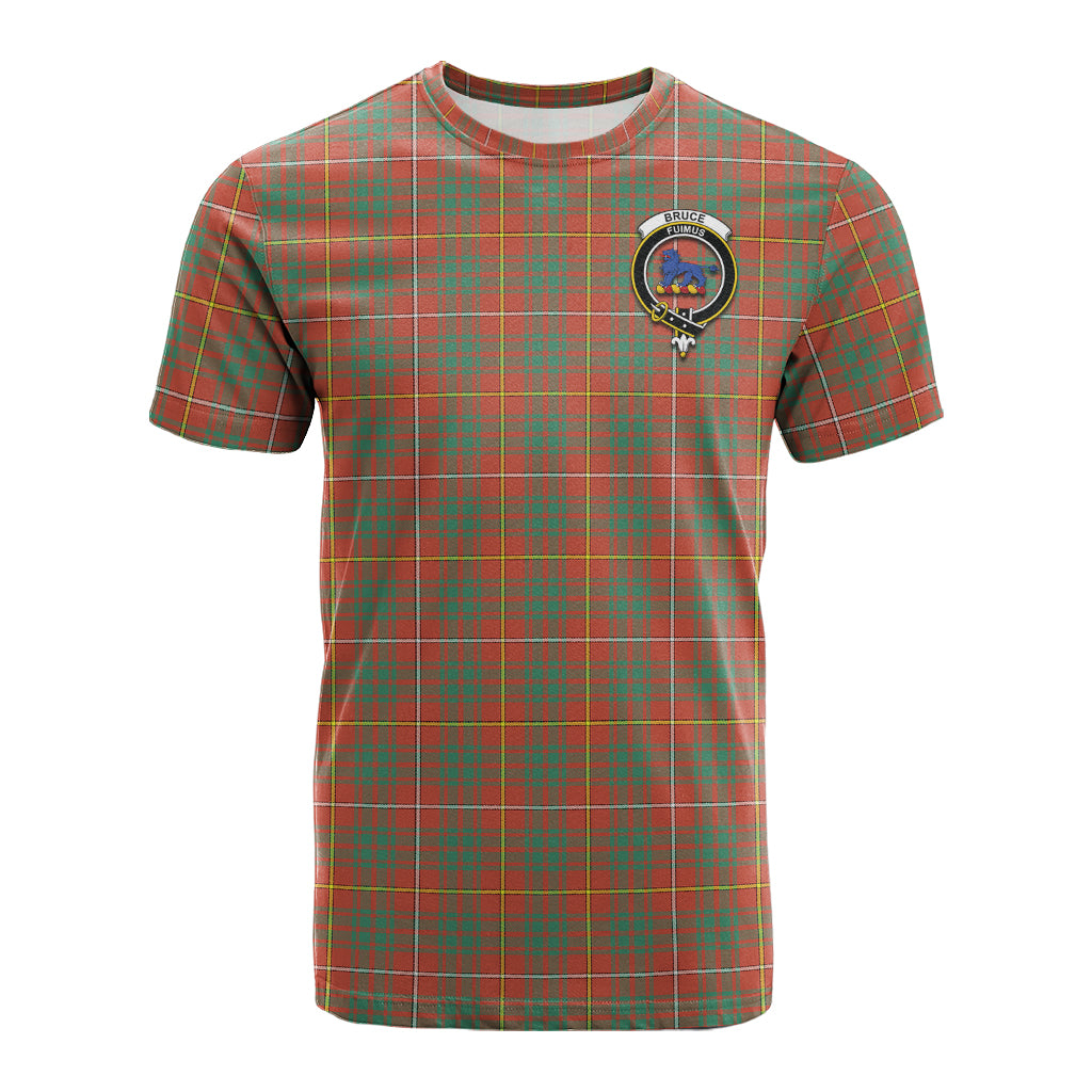 Bruce Ancient Tartan T-Shirt with Family Crest - Tartan Vibes Clothing