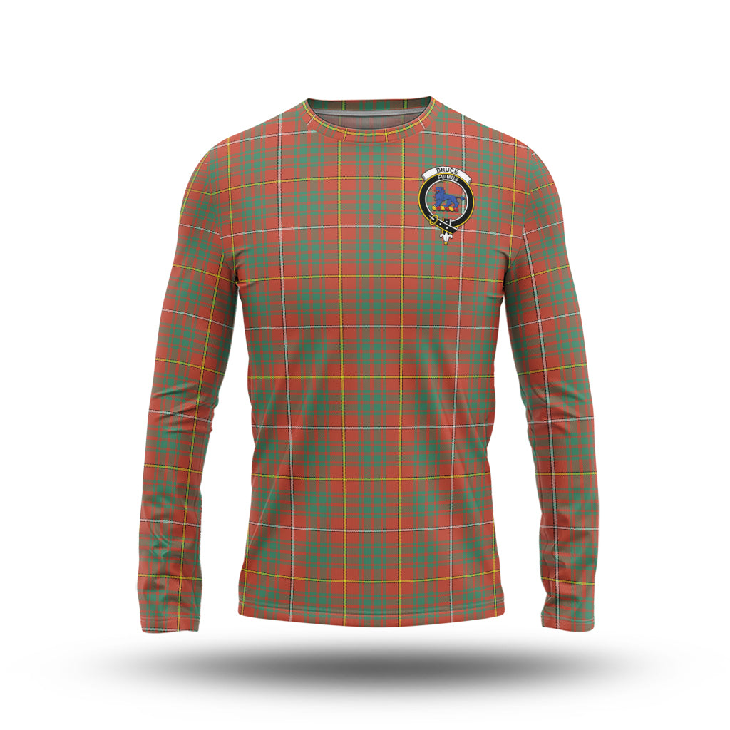 Bruce Ancient Tartan Long Sleeve T-Shirt with Family Crest - Tartanvibesclothing