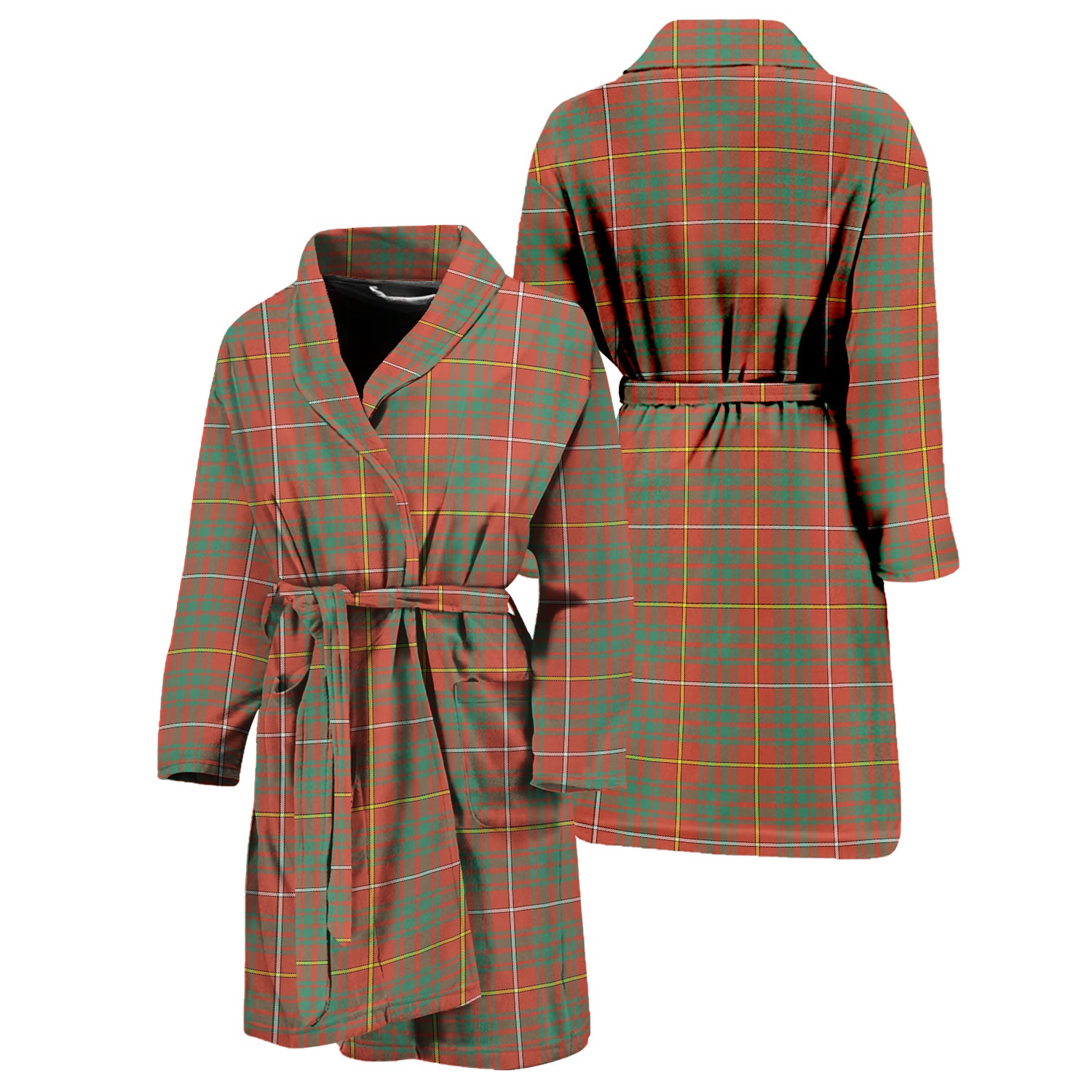 Bruce Ancient Tartan Bathrobe Unisex M - Tartan Vibes Clothing