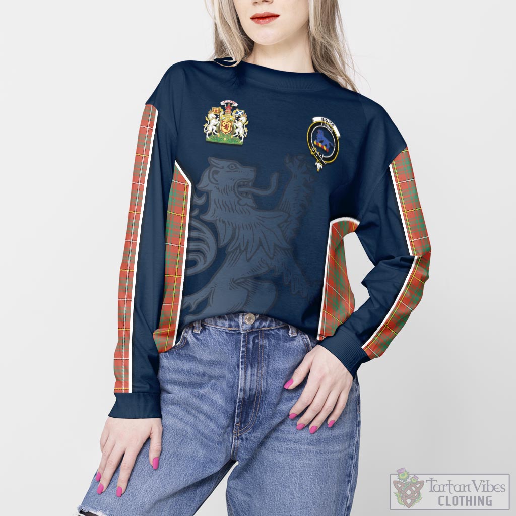 Tartan Vibes Clothing Bruce Ancient Tartan Sweater with Family Crest and Lion Rampant Vibes Sport Style